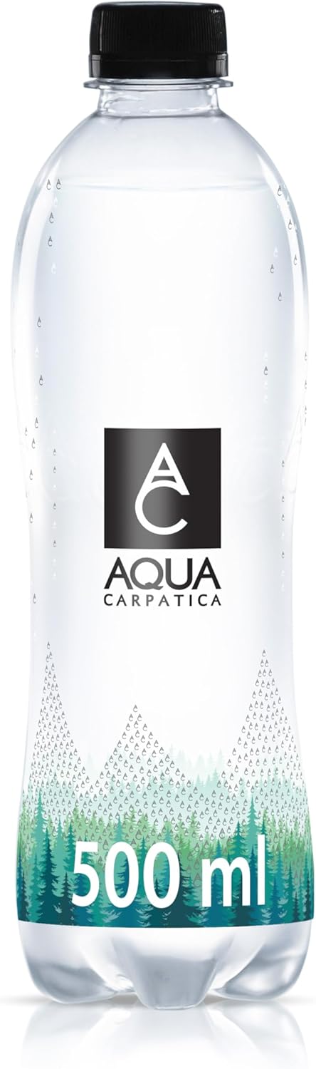 Natural Sparkling Mineral Water, Nitrate-Free, PET, 6X500Ml | Naturally Carbonated from Source, Natural Electrolytes & Bicarbonates, Rich in Calcium & Magnesium, Supports Digestion