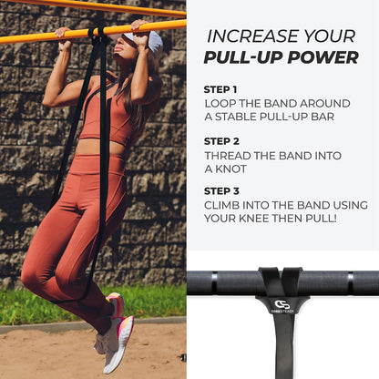 Heavy Duty Pull-Up Assistance & Resistance Bands for Men & Women – Rubber Loop Exercise Bands for Strength Training, Muscle Building, Fitness & Gym Workouts