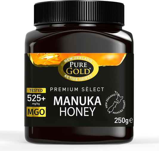 Manuka Honey 525+ MGO Certified – 250g Premium Raw & Unpasteurised New Zealand Honey, Ethically Sourced & Home Traceable – 1 Pack