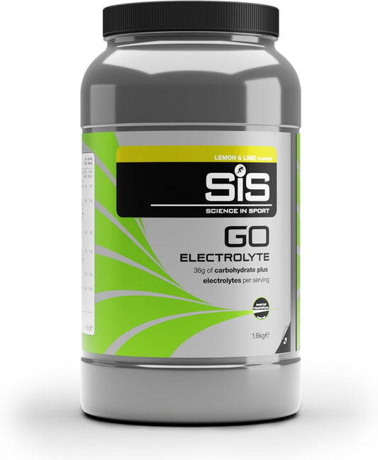 GO Electrolyte Powder, Lemon & Lime, 1.6 Kg | Advanced Electrolyte Formula, 4 Key Electrolytes, Sports Hydration & Fast-Acting Energy, 36G Carbohydrates per Serving