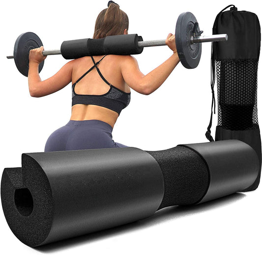 Barbell Pad for Hip Thrusts & Squats – Extra Thick Foam Neck & Shoulder Support | Weightlifting Pad for Lunges, Leg Day & Glute Training | Fits Olympic Bars & Smith Machines
