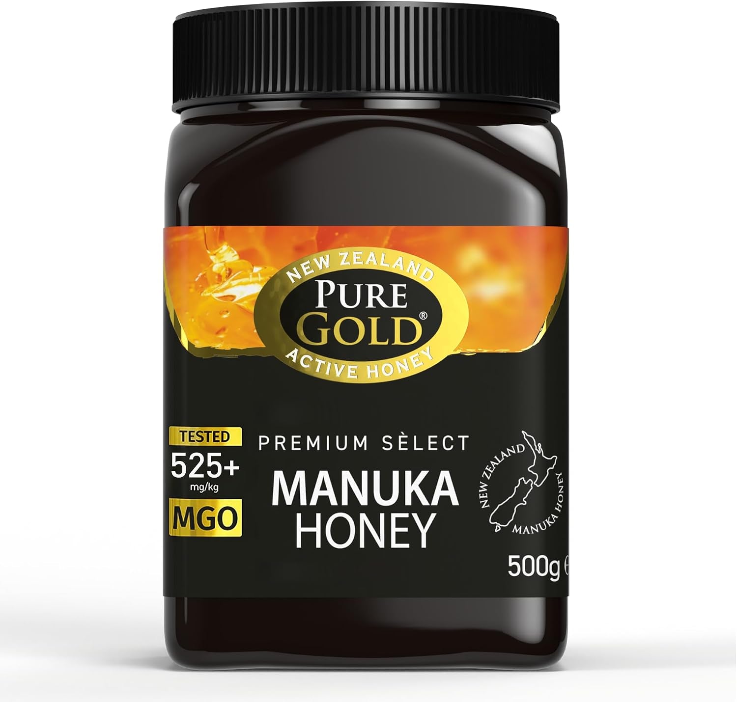 Manuka Honey 525+ MGO Certified – 500g Premium New Zealand Raw & Unpasteurised Honey, Ethically Sourced & Home Traceable - 1 Pack