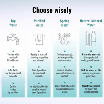 Natural Sparkling Mineral Water, Nitrate-Free, PET, 6X500Ml | Naturally Carbonated from Source, Natural Electrolytes & Bicarbonates, Rich in Calcium & Magnesium, Supports Digestion