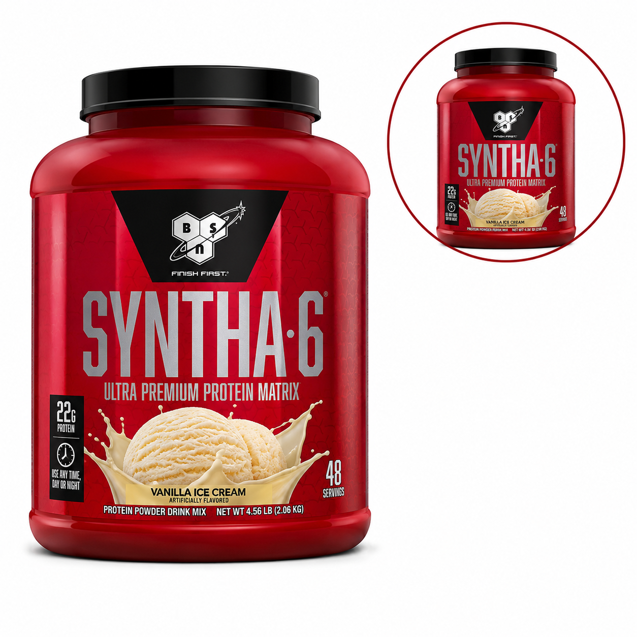 BSN SYNTHA-6 Protein Powder – Vanilla Ice Cream | 22g Protein | 48 Servings