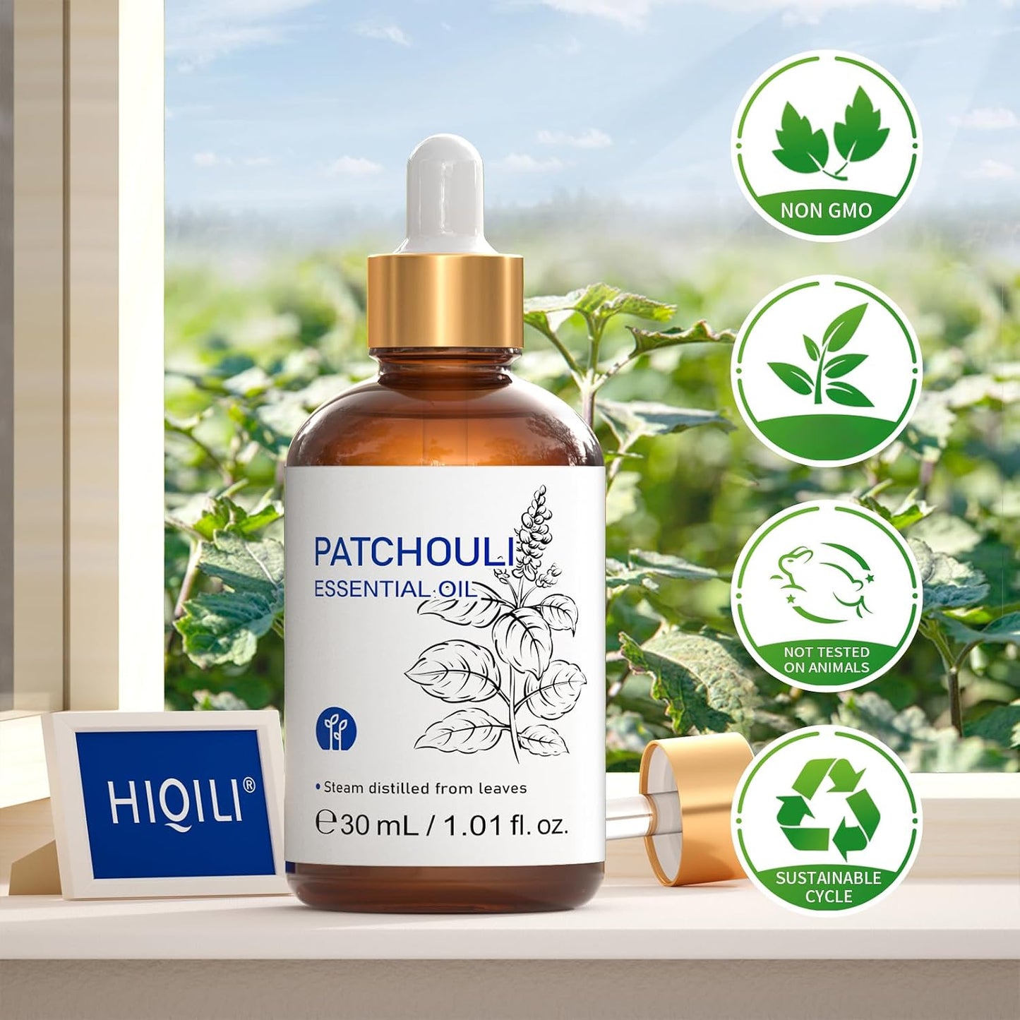 Patchouli Essential Oil for Diffuser,Aromatherapy,Skin&Hair Care | for Facial Care, Hair Use, Aroma Diffuser, Candle Craft,Soap Making&Diy Perfume-Daily Bottle 30Ml/1 Fl Oz