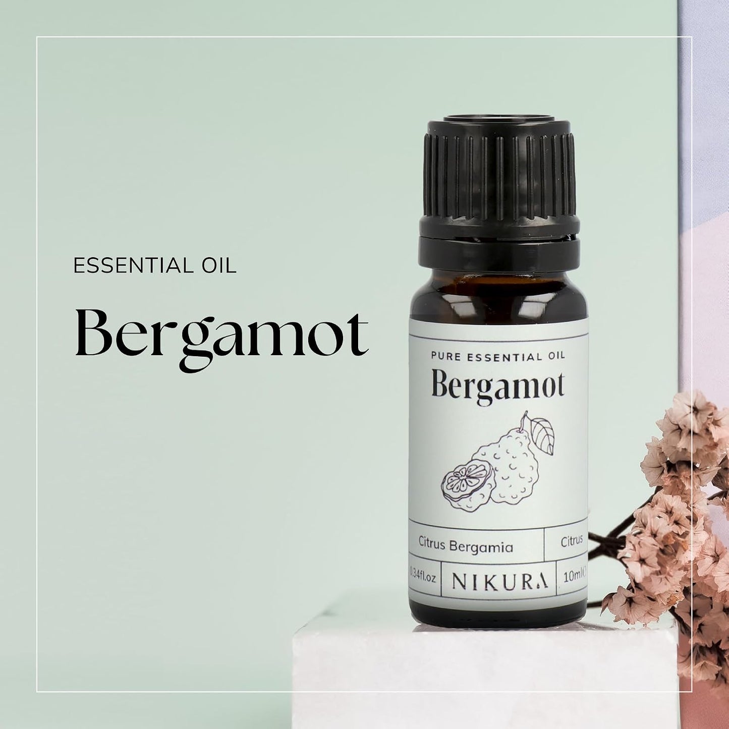 Bergamot Essential Oil 100ml – 100% Pure & Natural, Vegan UK-Made Aromatherapy Oil for Diffusers, Humidifiers, Bath, Candle & Soap Making